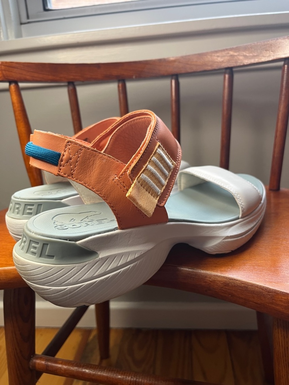 Sorel Women's Explorer Blitz Stride Sandals in the Paradiso/Peach Sea Salt Sz 10 - Picture 2 of 12